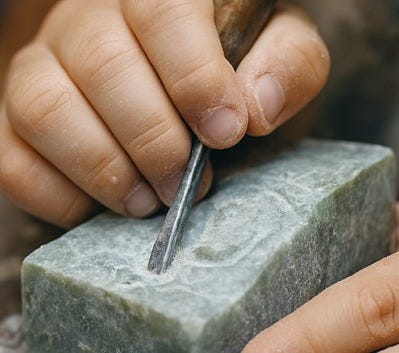 Soap stone collage