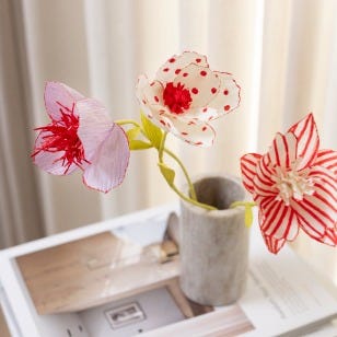 Crepe flowers