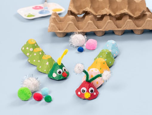 Craft made from egg trays