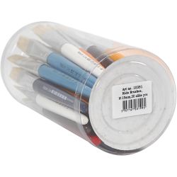 Kids Paint Brushes, L: 19 cm, W: 15 mm, flat, 30 pc/ 1 pack