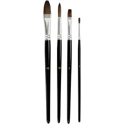 Watercolour paint brushes, 4pc/ 1 pack