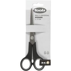 General Purpose Scissors, L: 17 cm, Both Left and Right, 1 pc