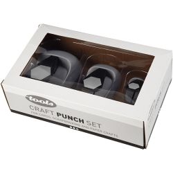 Craft Punch Set, hexagon, size 25+49+75 mm, 3 pc/ 1 pack