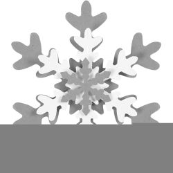 Craft Punch Set, ice crystal, size 25+49+75 mm, 3 pc/ 1 pack