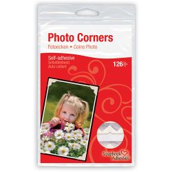 Photo Corners, W: 10 mm, 110 g, cream, 108 pc/ 1 pack