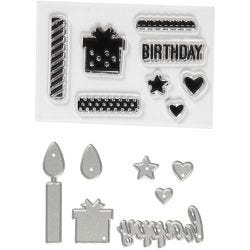 Clear stamps and cutting dies