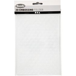 Embossing Folder, polka dot, size 13x18,5 cm, thickness 2 mm, 1 pc