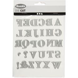 Die Cut, alphabet, size 2x1,5-2,5 cm, 1 pc