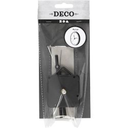 Clock parts and movements, plate max thickness 6 mm, black, 1 set