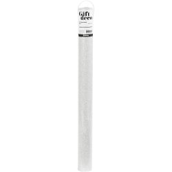 Gift wrap, W: 50 cm, 80 g, silver, 3 m/ 1 roll