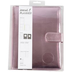 Planner, size 19x23,5x4 cm, ring folder, rose, 1 pc