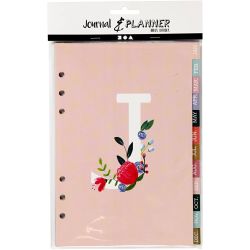 Index divider, A5, Number of pages 12, gold, red, coral, 1 pc