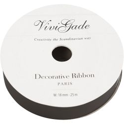 Curling Ribbon, W: 18 mm, matt, black, 25 m/ 1 roll