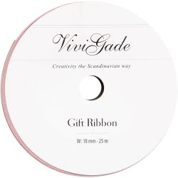 Curling Ribbon, W: 18 mm, matt, light red, 25 m/ 1 roll