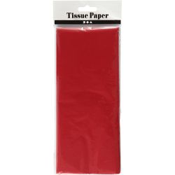 Tissue Paper, sheet 50x70 cm, 17 g, red, 10 sheet/ 1 pack