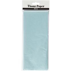 Tissue Paper, sheet 50x70 cm, 17 g, light blue, 10 sheet/ 1 pack