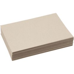 Recycled Cardboard, A4, sheet 210x297 mm, 225 g, grey brown, 125 sheet/ 1 pack
