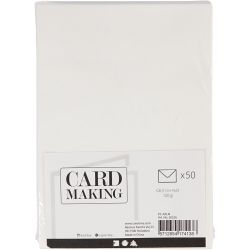 Envelopes, envelope size 11,4x16,2 cm, 120 g, off-white, 50 pc/ 1 pack