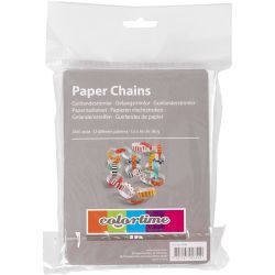 Paper Chains, Pattern, L: 16 cm, W: 15 mm, 2400 pc/ 1 pack