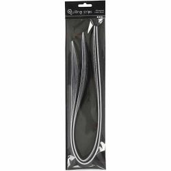 Quilling Paper Strips, L: 78 cm, W: 5 mm, 120 g, black, grey, white, 100 pc/ 1 pack