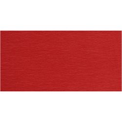 Crepe Paper, sheet 50x250 cm, red, 10 pleats/ 1 pack