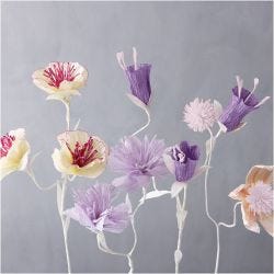 Crepe Paper, sheet 25x60 cm, Crêpe ratio: 180%, 105 g, pastel colours, 8 sheet/ 1 pack
