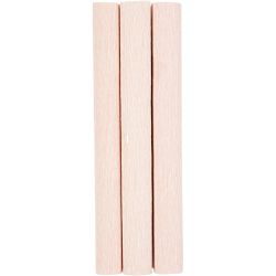 Crepe Paper, sheet 25x60 cm, Crêpe ratio: 180%, 105 g, soft rose, 3 sheet/ 1 pack