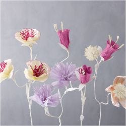 Crepe Paper, sheet 25x60 cm, Crêpe ratio: 180%, 105 g, purple/pink harmony, 8 sheet/ 1 pack