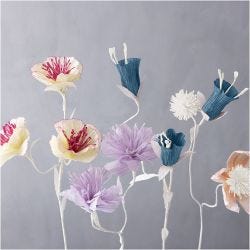 Crepe Paper, sheet 25x60 cm, Crêpe ratio: 180%, 105 g, blue/green harmony, 8 sheet/ 1 pack