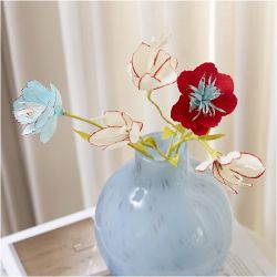 Crepe Paper, sheet 25x60 cm, Cr&ecirc;pe ratio: 180%, 105 g, off white, 4 sheet/ 1 pack