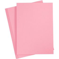 Card, A4, sheet 210x297 mm, 210 g, dark rose, 10 sheet/ 1 pack