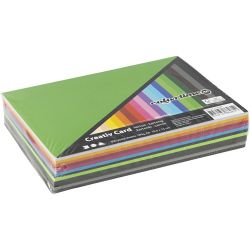 Creative Card, A6, sheet 105x148 mm, 180 g, assorted colours, 120 ass sheets/ 1 pack
