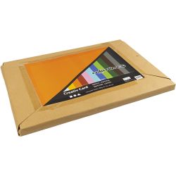 Coloured Card, A2, sheet 420x594 mm, 180 g, assorted colours, 120 ass sheets/ 1 pack
