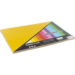 Spring Cardboard, A4, sheet 210x297 mm, 180 g, assorted colours, 30 ass sheets/ 1 pack
