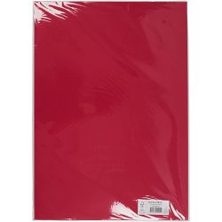 Card, A2, sheet 420x594 mm, 180 g, christmas red, 10 sheet/ 1 pack