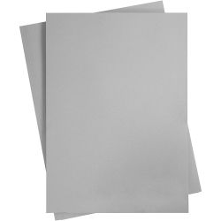 Card, A2, sheet 420x594 mm, 180 g, grey, 10 sheet/ 1 pack
