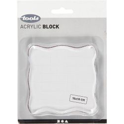Acrylic Block, size 10x10 cm, thickness 1 cm, 1 pc