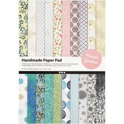 Handmade Paper Pad, A4, sheet 210x297 mm, 110-150 g, 20 sheet/ 1 pack