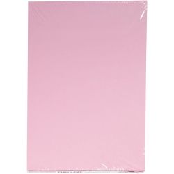 Card, A4, sheet 210x297 mm, 180 g, light pink, 100 sheet/ 1 pack
