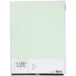 Card, A4, sheet 210x297 mm, 220 g, light green, 10 pc/ 1 pack