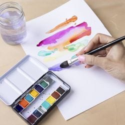 Watercolour Block, A4, sheet 210x297 mm, 180 g, white, 20 sheet/ 1 pc