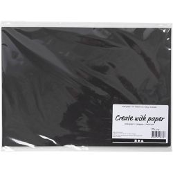 Kraft Paper, A4, sheet 210x297 mm, 100 g, black, 20 sheet/ 1 pack