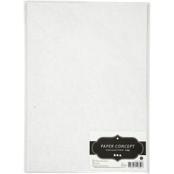 Pearlescent Paper, A4, sheet 210x297 mm, 120 g, white - mother-of-pearl, 10 sheet/ 1 pack