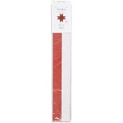 Paper Star Strips, L: 100 cm, dia. 18 cm, W: 40 mm, red, white, 40 strips/ 1 pack