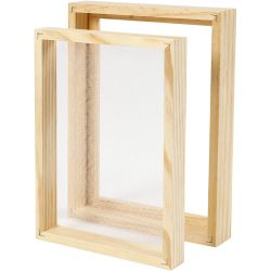 Paper making double frame mould