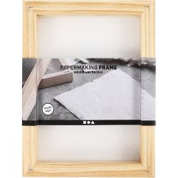 Paper making double frame mould, A5, size 25x19x3cm, 1 pc