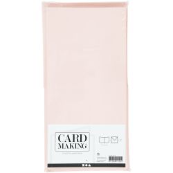 Cards and envelopes, card size 15x15 cm, envelope size 16x16 cm, 110+220 g, pastel colours, 50 set/ 1 pack