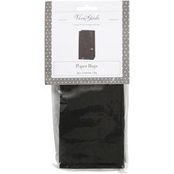 Paper Bag, H: 17 cm, size 6x9 cm, 170 g, black, 8 pc/ 1 pack