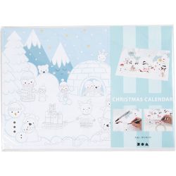 Christmas Calendar, size 30x42 cm, 30 pc/ 1 pack