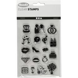 Clear Stamps, wedding, 11x15,5 cm, 1 sheet